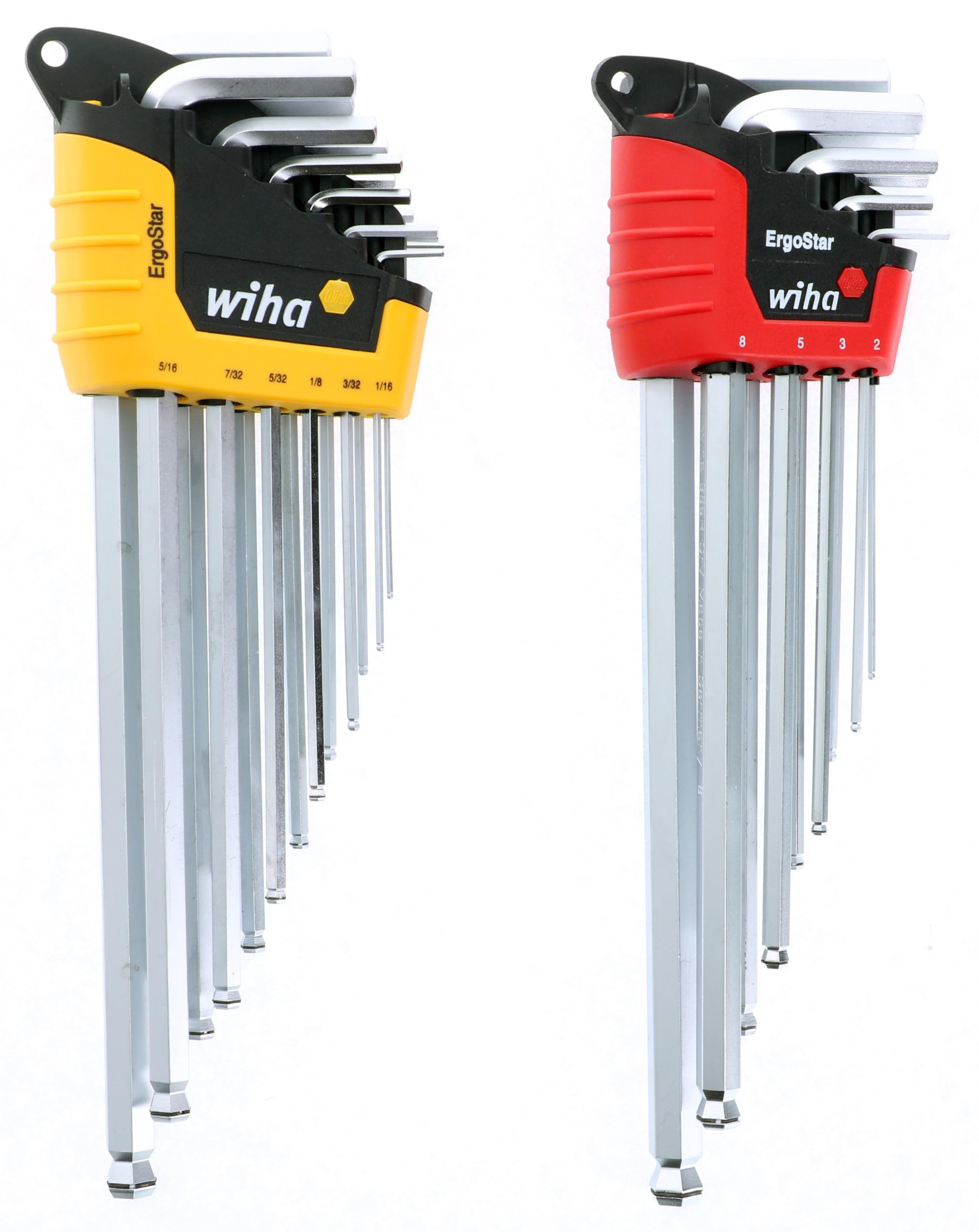 Wiha 66992 MagicRing Ball End Hex L-Key Set in Holders, 22 Piece