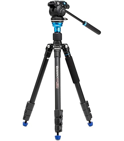Amazon.com : Benro A2883FS4PRO Travel Angel Aero-Video Tripod Kit