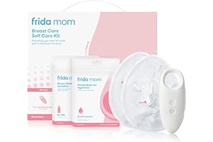 Frida Mom 9pc Breastfeeding Essentials Kit for Lactation Support & Nipple Relief, Includes Lactation Massager, Heating Pads, Breast Masks for Hydration & Milk Flow, Postpartum Essential Gift Set
