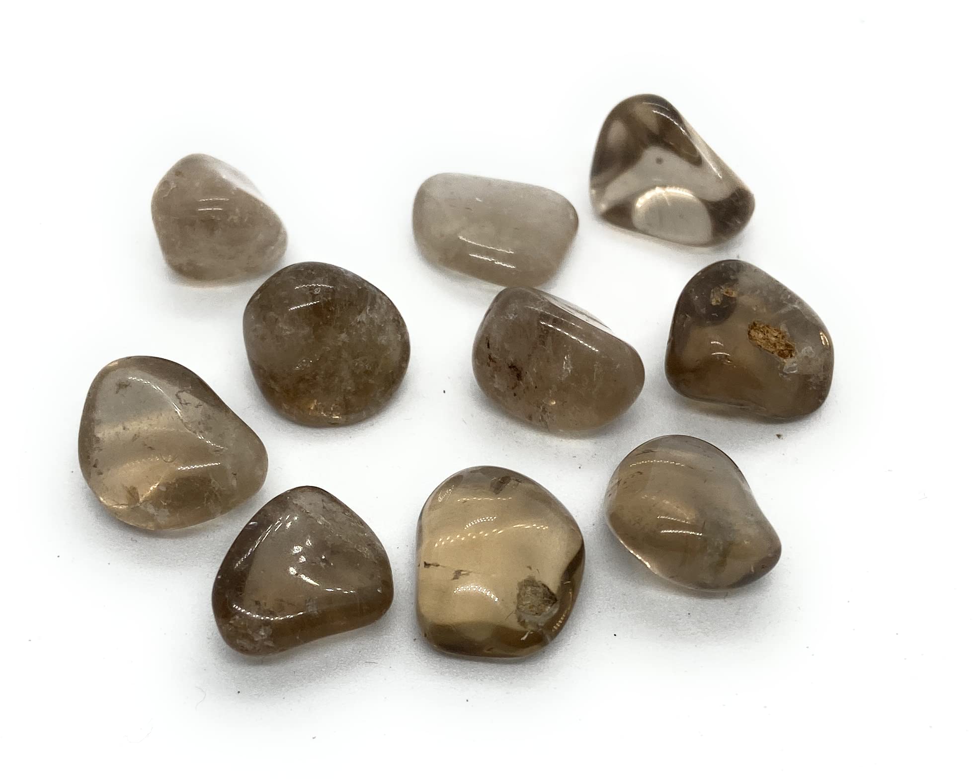 Smoky Quartz Mini Crystal Tumbled Stones - 10 Pc