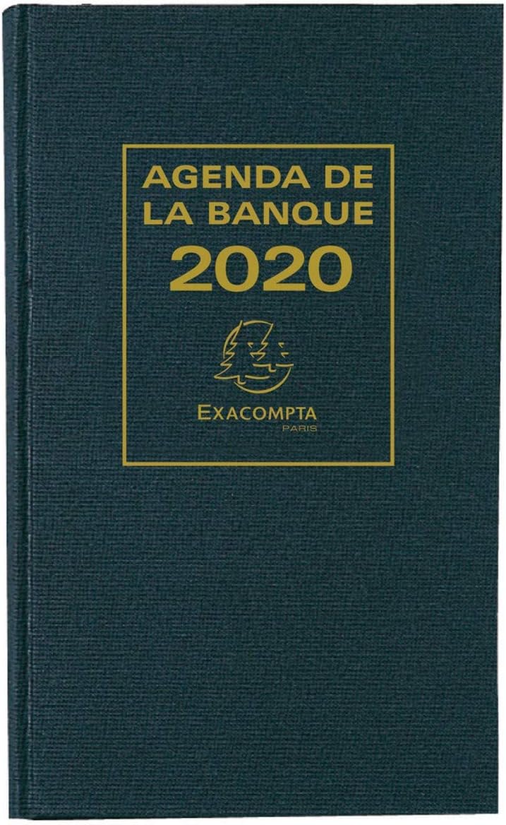 Exacompta 38681 Banker Wide 28 x 17.5 cm Black Diary Year 2018 28 x 17,5 cm blue