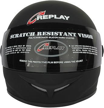 Replay Leo Plain Full Face Helmet with 