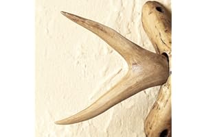 BLACK FOREST DECOR Forked Antler Curtain Rod Finials (Set of 2)