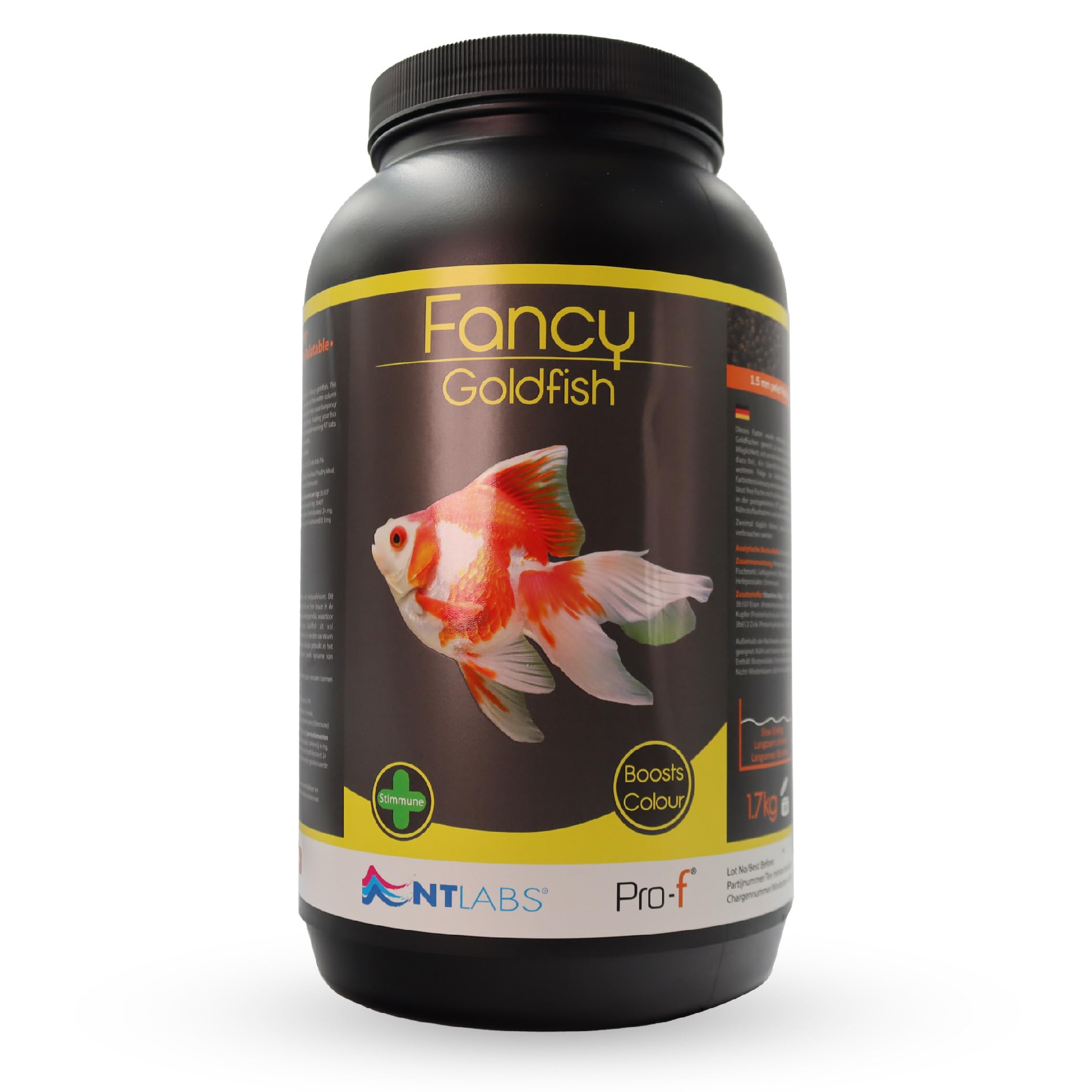 NT Labs Pro-f Fancy Goldfish, Fancy Goldfish Food, Aquarium Fish Food, Slow Sinking Pellet, Nutritious Fish Feed (1.7kg)