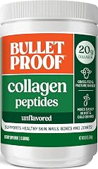 Bulletproof Unflavored Collagen Peptides Powder, 20g Grass-Fed Collagen Protein and Amino Acids for Skin, Bones and Joints, 8