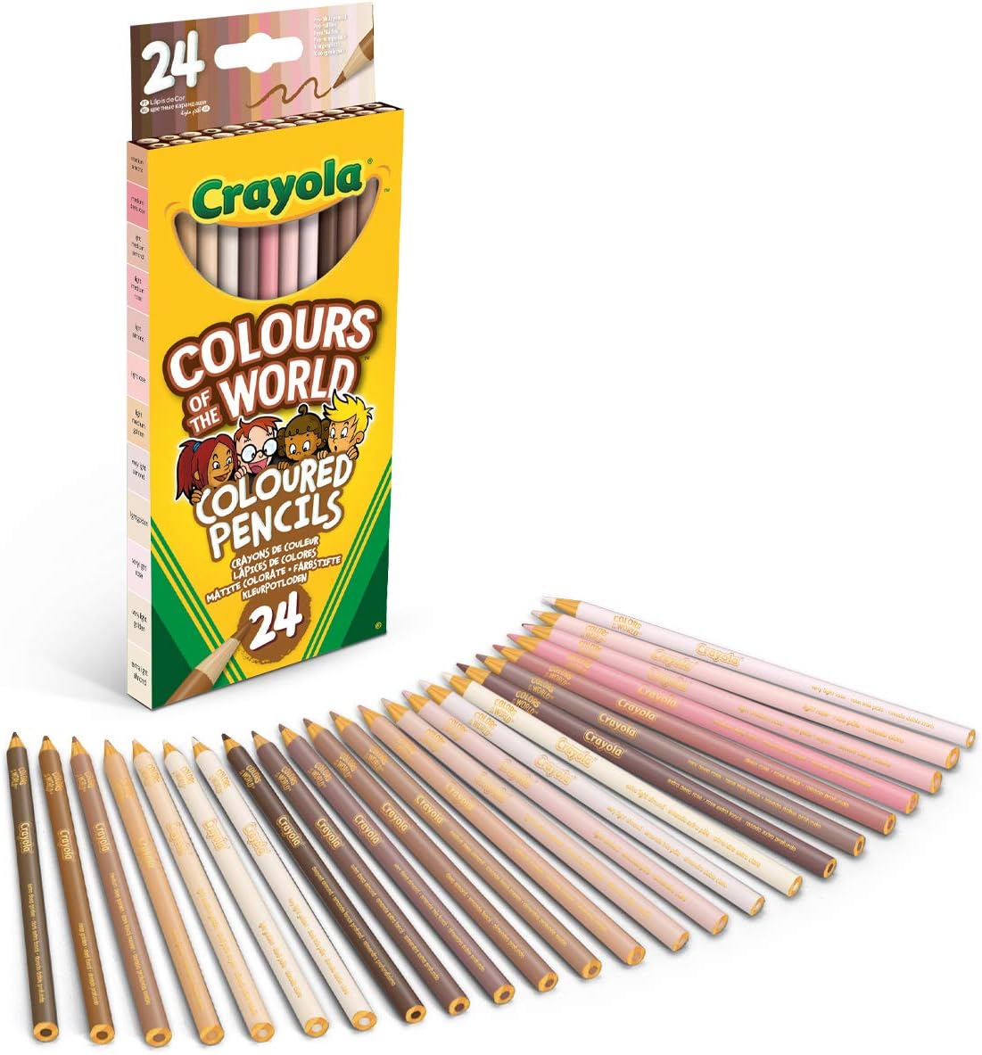Crayola Colored Pencils 24 Pack, Colors of The World, Skin