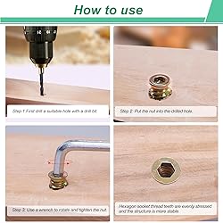 Twidec/175PCS Threaded Inserts for Wood Kit