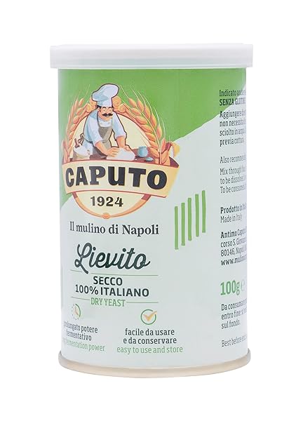 ANTIMO CAPUTO LIEVITO ACTIVE DRY YEAST 3.5 OUNCE CAN – MADE IN ITALY – PERFECT WITH 00 FLOUR