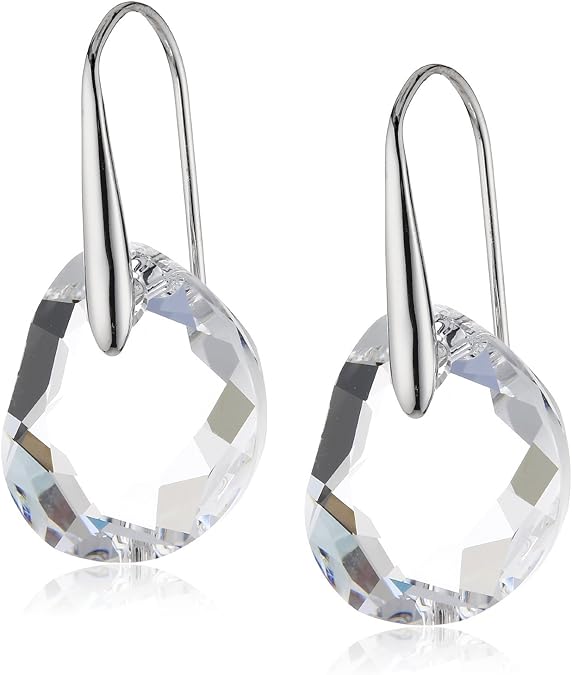 Swarovski Galet Clear Crystal Pierced Earrings Swarovski