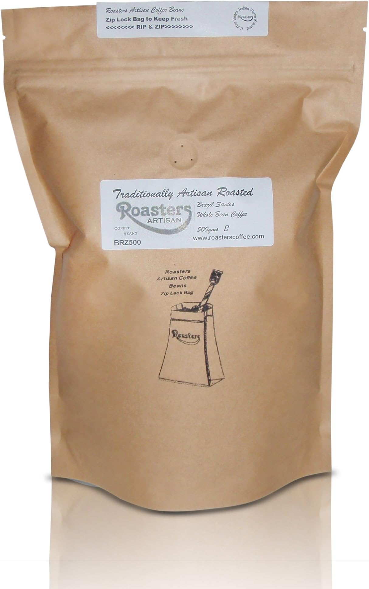 Brazilian Coffee Beans Traditionally Artisan Roasted 1X500gms Bags Roasted to Order for You Direct