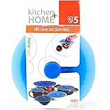 Kitchen + Home Silicone Suction Lids and Food Covers - Set of 5 - Fits various sizes of cups, bowls, pans, or containers!