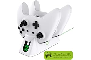 4Gamers SX-C100 Twin Charging Dock Compatible with Xbox One Including 2 Rechargeable Batteries