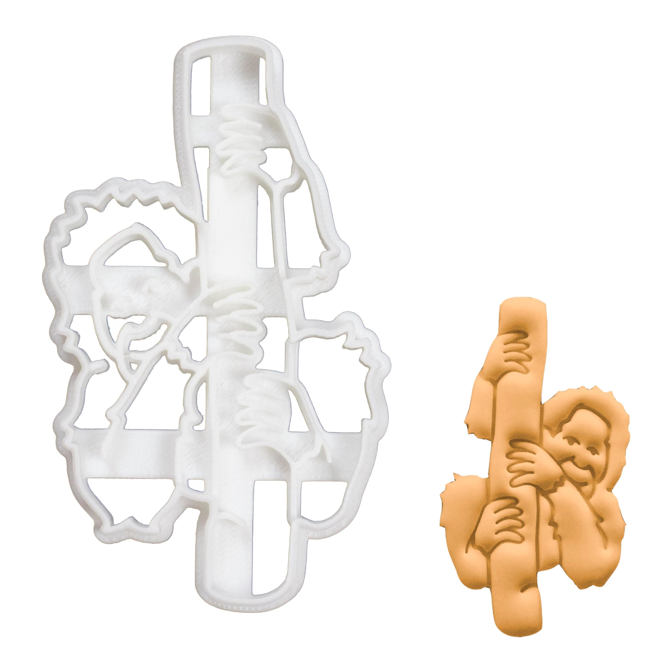 BAKERLOGY Baby Orangutan Cookie Cutter - Detailed Biscuit Cutter Design for Baking and Crafts, Ideal on Fondant, Dough, Clay