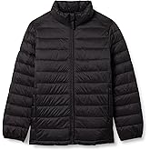 Amazon Essentials Boys and Toddlers' Lightweight Water-Resistant Packable Puffer Jacket