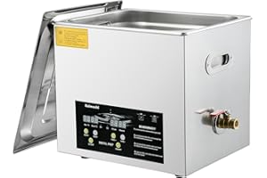 Kaimashi Ultrasonic Cleaning Machine 15L, Ultrasound Cleaner Digital Sonic Washer with Timer and Heater for Carburetor Carb Parts Tools Retainer Cleaning