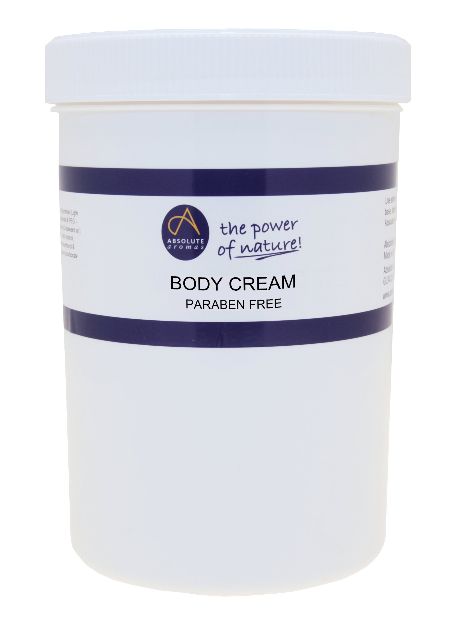 Absolute Aromas Body Cream 1kg - Free from Parabens and Sulphates, Fragrance Free Moisturising Base Cream