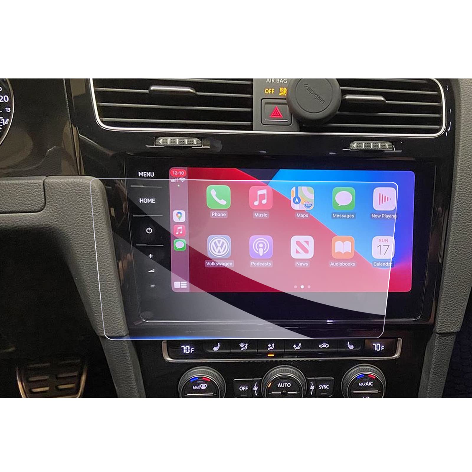 GAFAT Compatible with VW Tiguan 2 II MK2 GTE Allspace 2017-2022 2023 9.2" Screen Protector for Navigation, 9.2 inch Discover Pro Tempered Glass Protective Film, Shockproof, 9H Antiarañazos