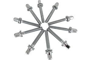 Goedrum 10pcs 30mm Drum Tension Rods with Washers / 1.18 inch (1 3/16")