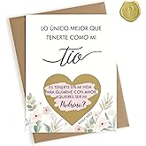HAMUIERS Spanish Will You Be My Godfather Scratch Off Card for Uncle, Godfather Proposal Gift from Niece Nephew, Padrino Proposal Card - Tio