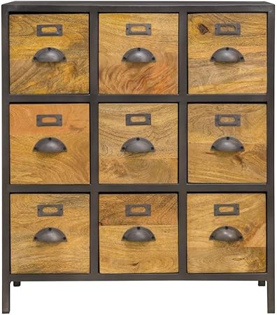 Melike Metal Apothecary Chest Amazon Co Uk Kitchen Home