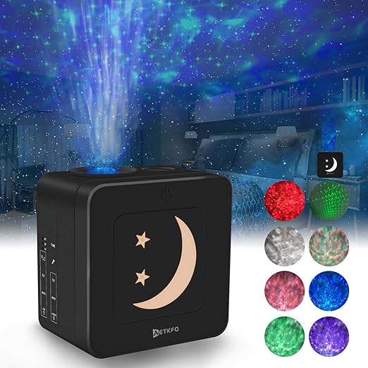 aetkfo lampara proyector estrellas luz nocturna luces de proyeccion para ninos lampara de proyeccion romantico color luz de noche para decorar