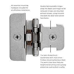 Hickory Hardware P5311-SN Double Demountable Hinge