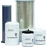 GETOPAUTO 6675517 6667352 6661248 6598362 6598492 Filter Kit Compatible with Bobcat Skid Steer Loader 743 751 T140 T180 T190 S130 S150 S160 S175 S185 S205 753 763 773 Air Filter Oil Filter Kit