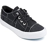 JENN ARDOR Slip On Canvas Shoes for Women Low Top Fashion Sneakers Comfortable Walking Flats