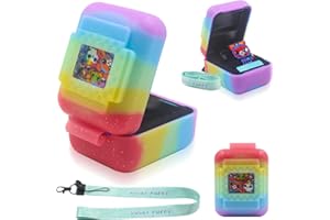 TALADAD Silicone Cover Case for Bitzee Interactive Toy Digital Pet and Case,Case with Lanyard,Protective Case Holder Skin for Bitzee Virtual Electronic Pets for Girls & Boys (Colorful)