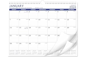 LEMOME HOME 2024 Calendar - JAN - DEC 2024 Wall Calendar, 12 Monthly Calendar, 14.6" x 11.5", Wall Calendar with Twin-Wire Binding, Hanging Hook, Thick Paper
