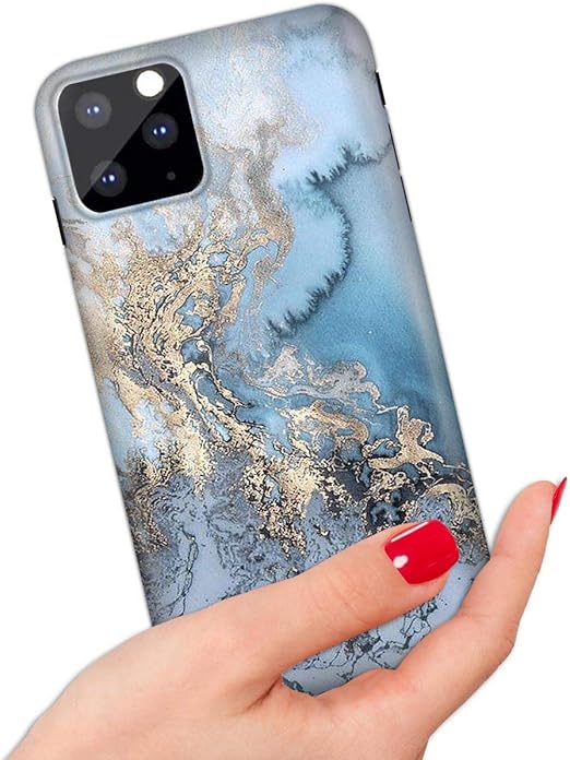 Amazon Iphone 11 Pro Max用 高品質アートデザイン ソフトエッジ Imd 電話ケースカバー Imd0015 ライトブルー クラウド マーブル クリスタル 0015 ケース カバー 通販