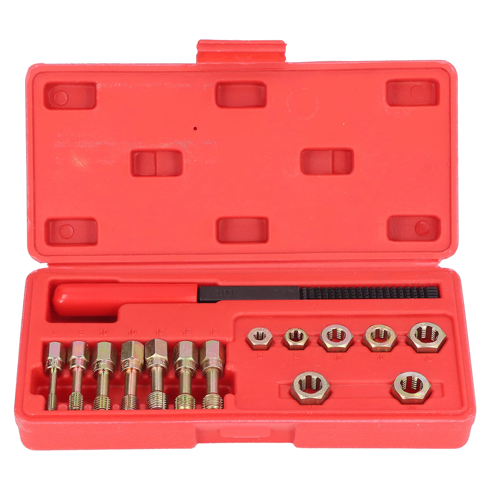 Metric Thread Restorer, Metric Thread Restorer Repair Tool Kit Fractional and Metric Thread Restorer Kit Thread Tap Die Set, Metric Inserts & Kits