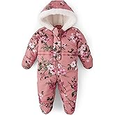 The Children's Place unisex-baby And Newborn Fleece Hoodie Zip Front Bunting Snowsuit