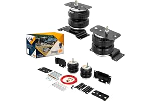 TORQUE Airbag Air Bag Suspension Kit compatible with 2007-2021 Toyota Tundra 2WD 4WD Rear Helper Bag Spring Towing 5000 lbs (Replaces Firestone Ride Rite 2445) (TR2445)