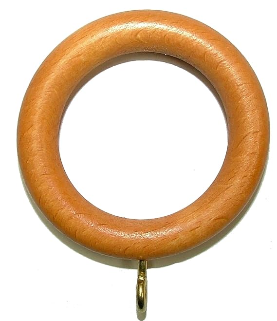 X18 Wooden Curtain Pole Rings For 28mm Poles Antique Pine Amazon.co.uk