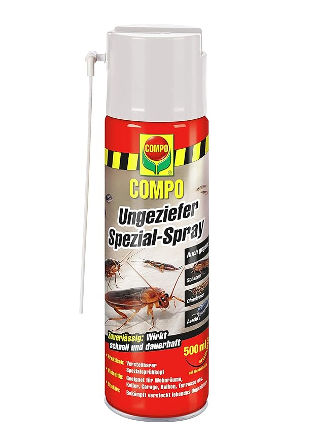 COMPO Ungeziefer Spezial-Spray, Sofort- und Dauerwirkung, 500 ml