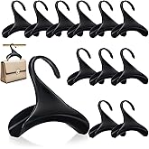Hiitytin Bag Hanger, 12 Pcs Black Purse Hangers for Closet, Handbag Hangers for Closet, Handbag Organizer Hooks, Bag Organizer Hanging Hooks for Backpacks Satchels Tote Bag Home Storage (Black)