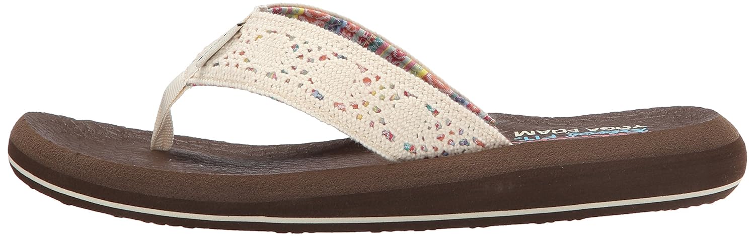 skechers women's cali asana flip flop sheos