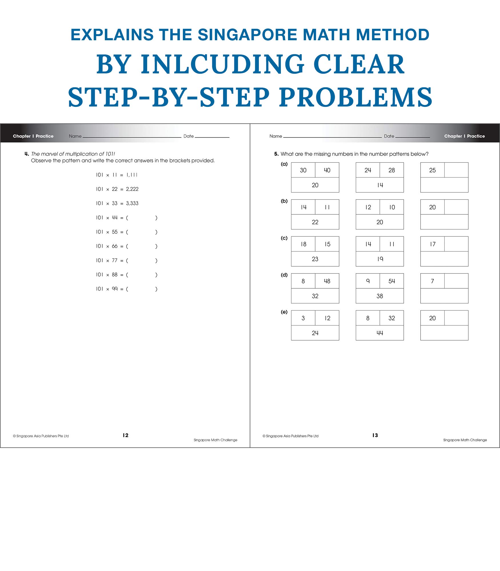 Singapore Math Challenge Workbook—Common Core Math for Grades 4-6, Addition, Subtraction, Multiplication, Division, Formulas, Classroom or Homeschool Curriculum (352 pgs) (Volume 20)