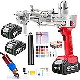 BESGEER 2023 – Kit de pistolet à touffetage sans fil – Kit de démarrage avec 2 batteries de 4,0 Ah, pistolet à touffetage 2 e