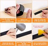 flintronic Bath Sealant Strip 4.5m Self Adhesive Caulk Tape Waterproof view 6