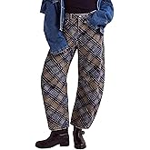 Barrel Jeans for Women Baggy Wide Leg Y2k Boyfriend Bohemian Floral Print Jeans Mid Rise Denim Ankle Pants