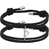 Couple Matching Bracelets, Bf and Gf Bracelets, Best Friend Bracelet,Stretch Adjustable Braid Bead Bracelets Jewelry for Him and Her