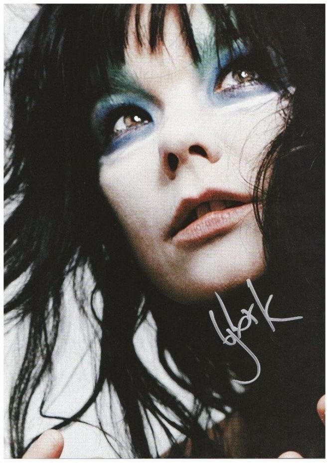 Bjork Autographed Signed A4 21cm x 29.7cm Photo Poster
