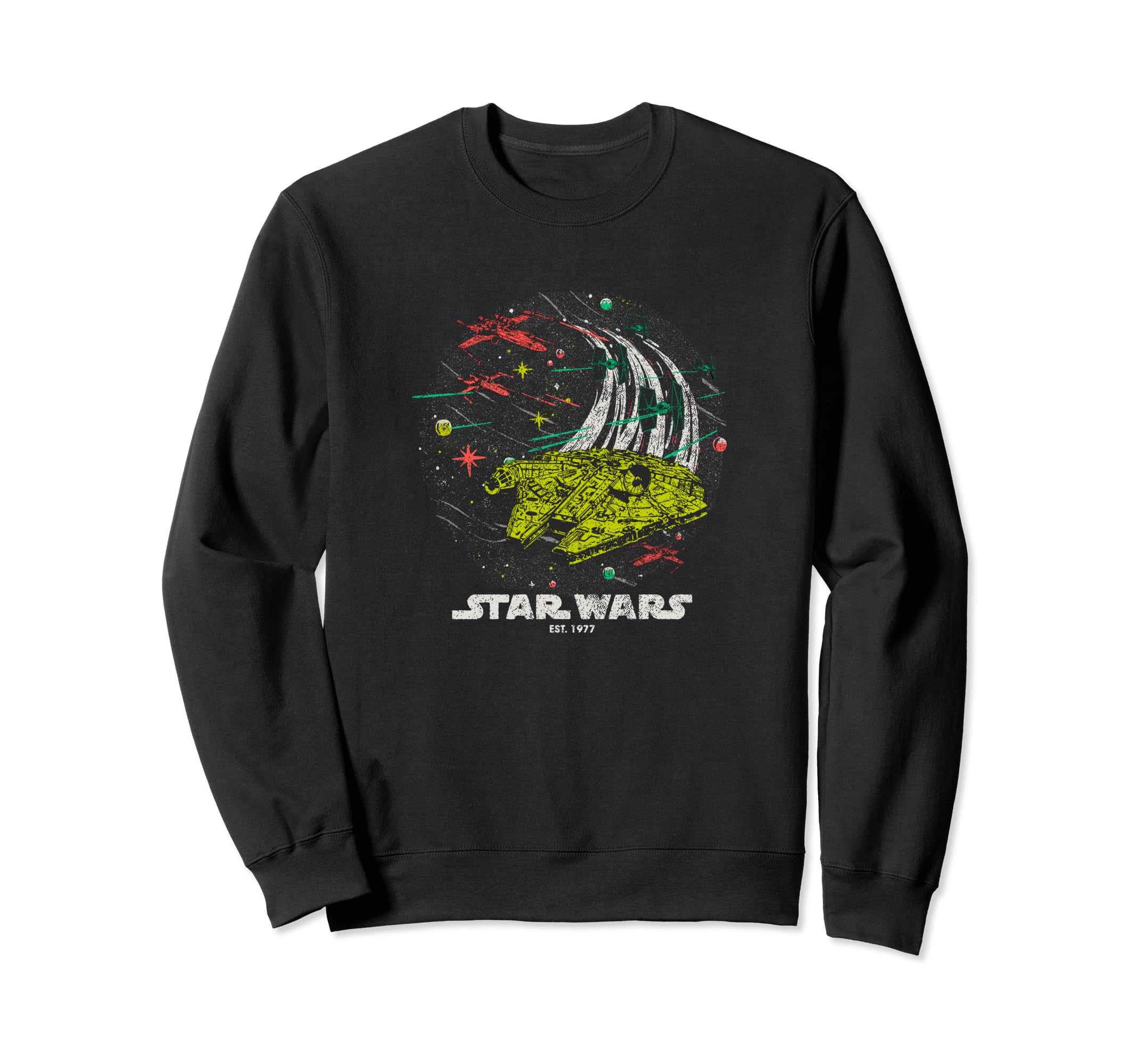 Star Wars Millennium Falcon Vintage Space Fight Sweatshirt