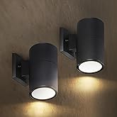 ASD 1 Light LED Indoor & Outdoor Wall Light Fixture | 9W 1000LM 3000K-5000K 120V Cylinder Up Down Lights | Dimmable Waterproo