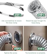 JatilEr 100-120mm Hose Clips 8 Pcs 304 Stainless Steel Pipe Clamps view 5