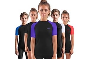 Exxact Sports Kids BJJ Rash Guard Short Sleeve, Ranked No Gi Jiu Jitsu Compression Shirt for Boys & Girls for MMA, Wrestling