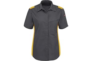 Red Kap Women's Short Sleeve Performance Plus Shop Shirt with Oilblok Technology
