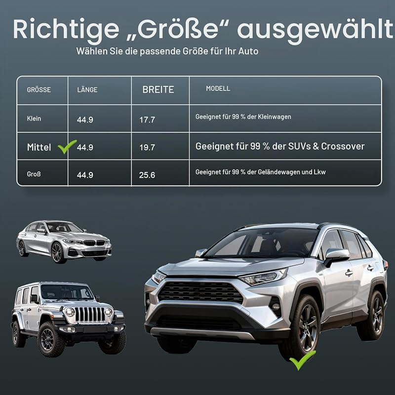 Sonnenschutz Auto Baby,(2-Stück)ZERTIFIZIERTER UV-Schutz,[2026 Upgrade] Nachhaltiges & Hochwertiges Atmungsaktive Spandex,Sonnenschutz Auto Kinder fit 99% Autos, Privatsphäre Für Ihre Familie